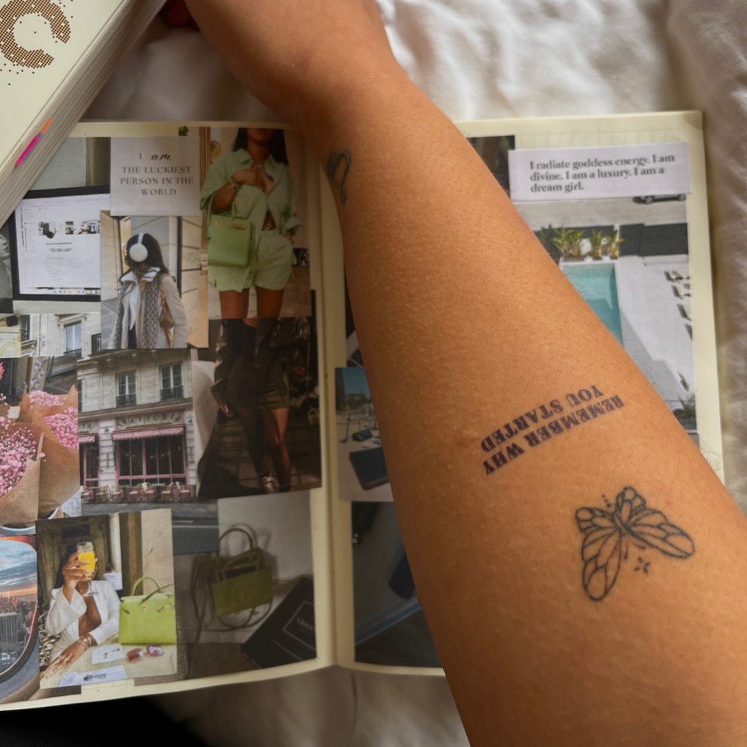 Tymczasowy tatuaż pamiętaj, dlaczego zacząłeś