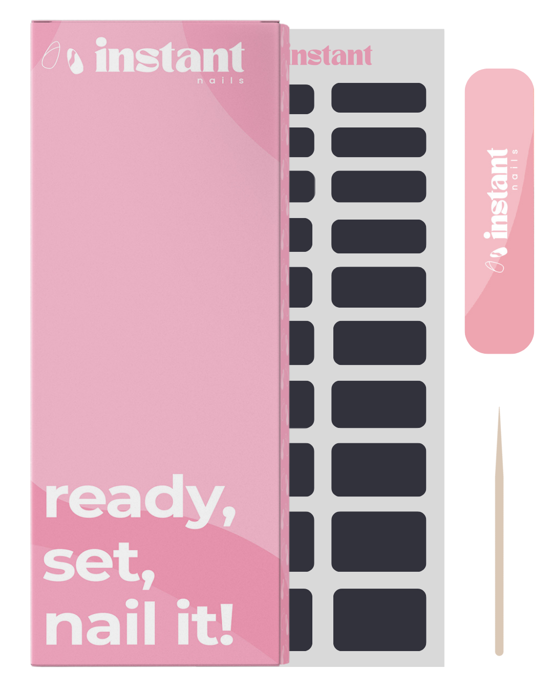 Naklejki na paznokcie w kolorze północnego błękitu