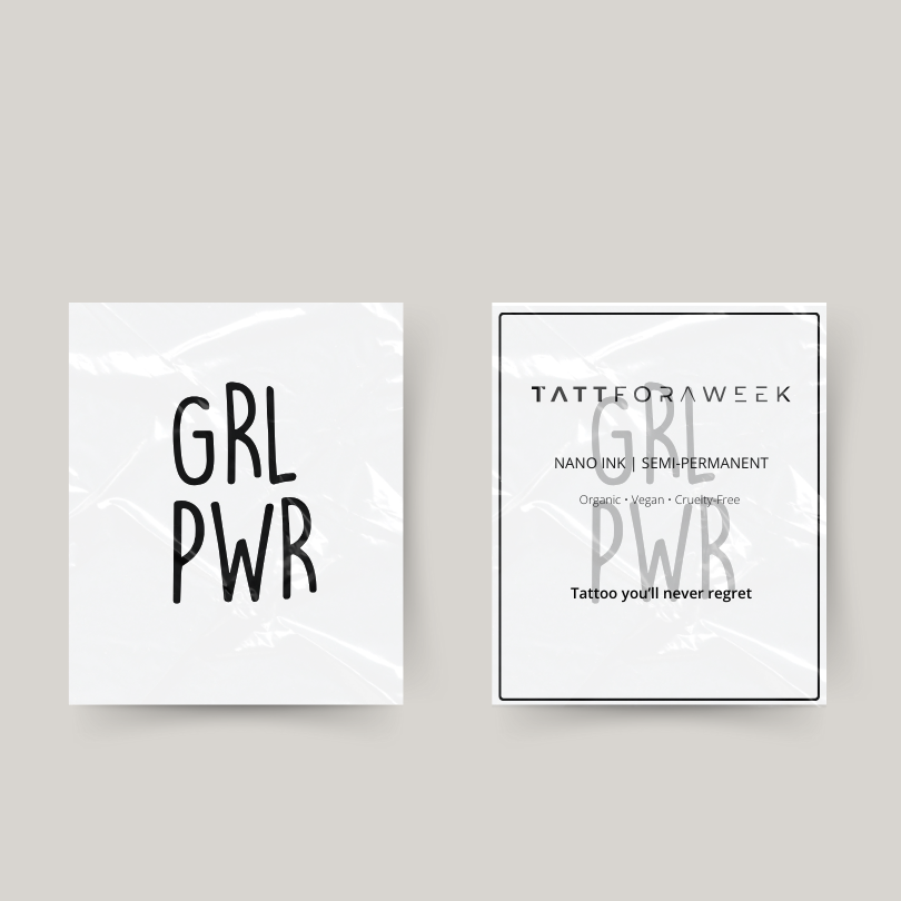 Tymczasowy tatuaż girlpower
