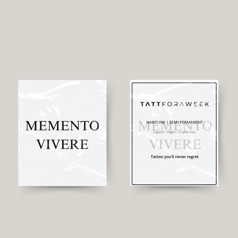 Tymczasowy tatuaż momento vivere