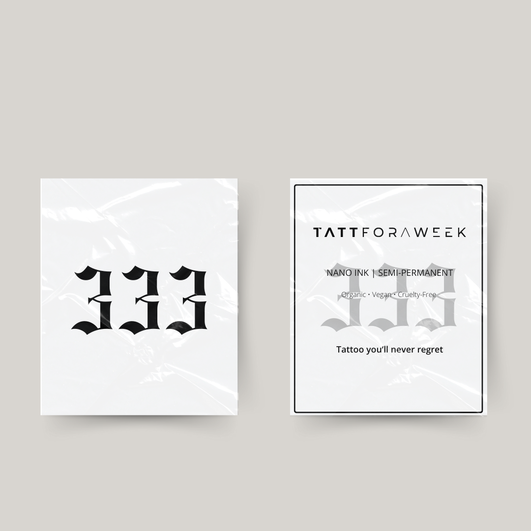 Tymczasowy tatuaż 333