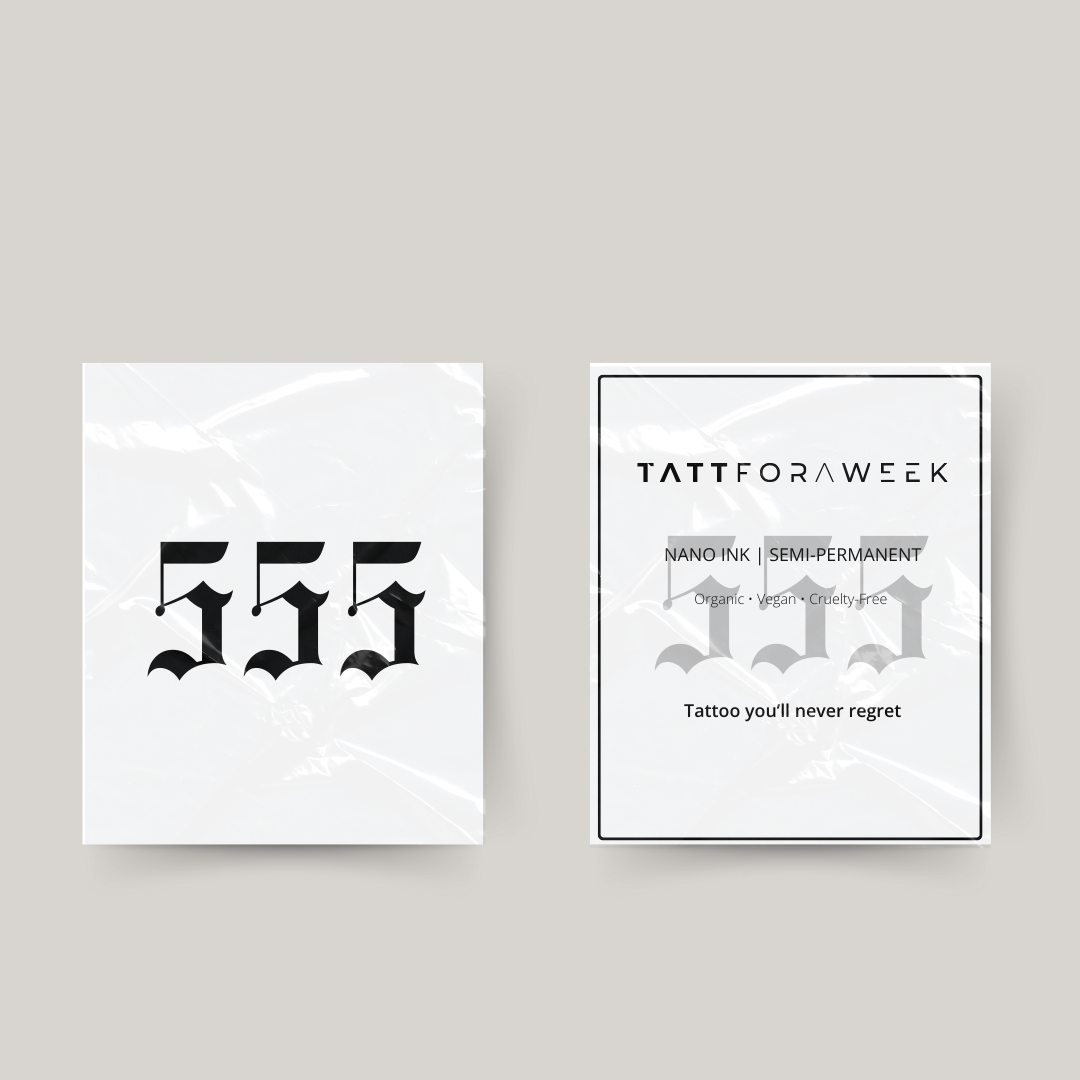 Tymczasowy tatuaż 555