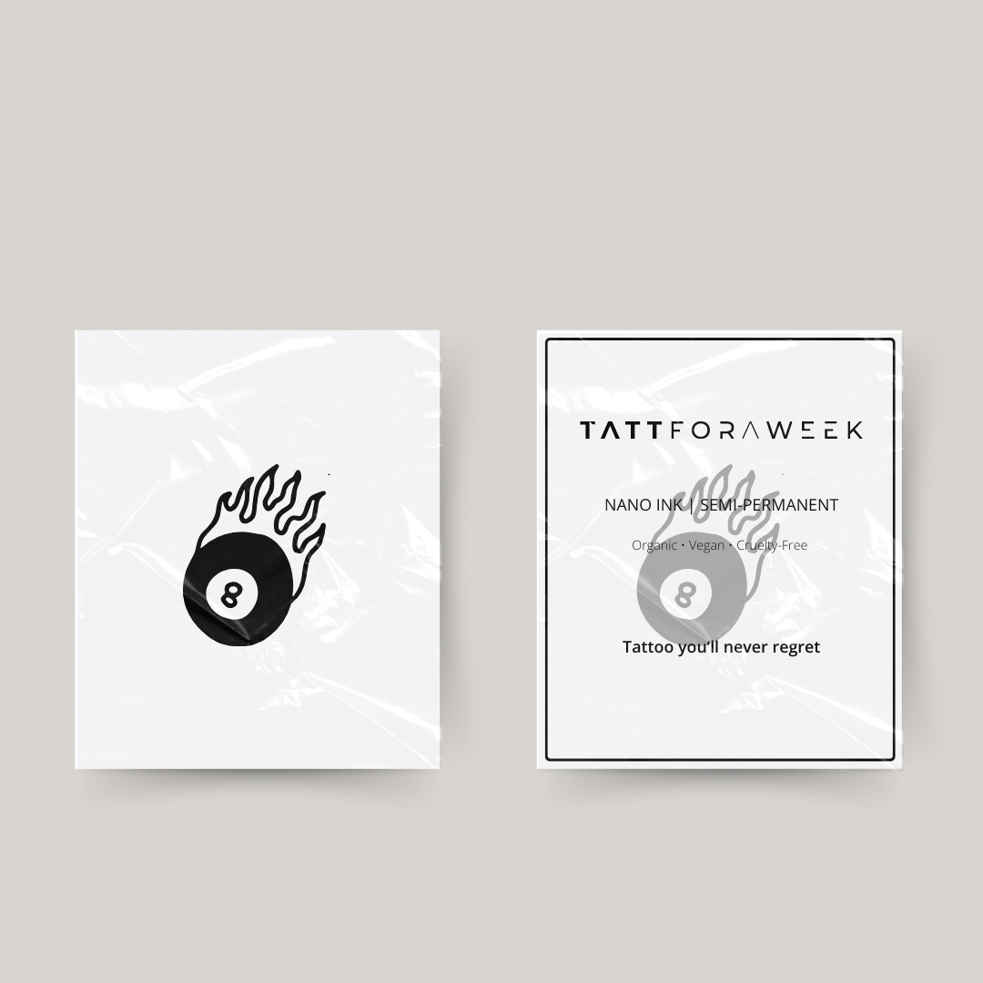 Tymczasowy tatuaż 8 on fire