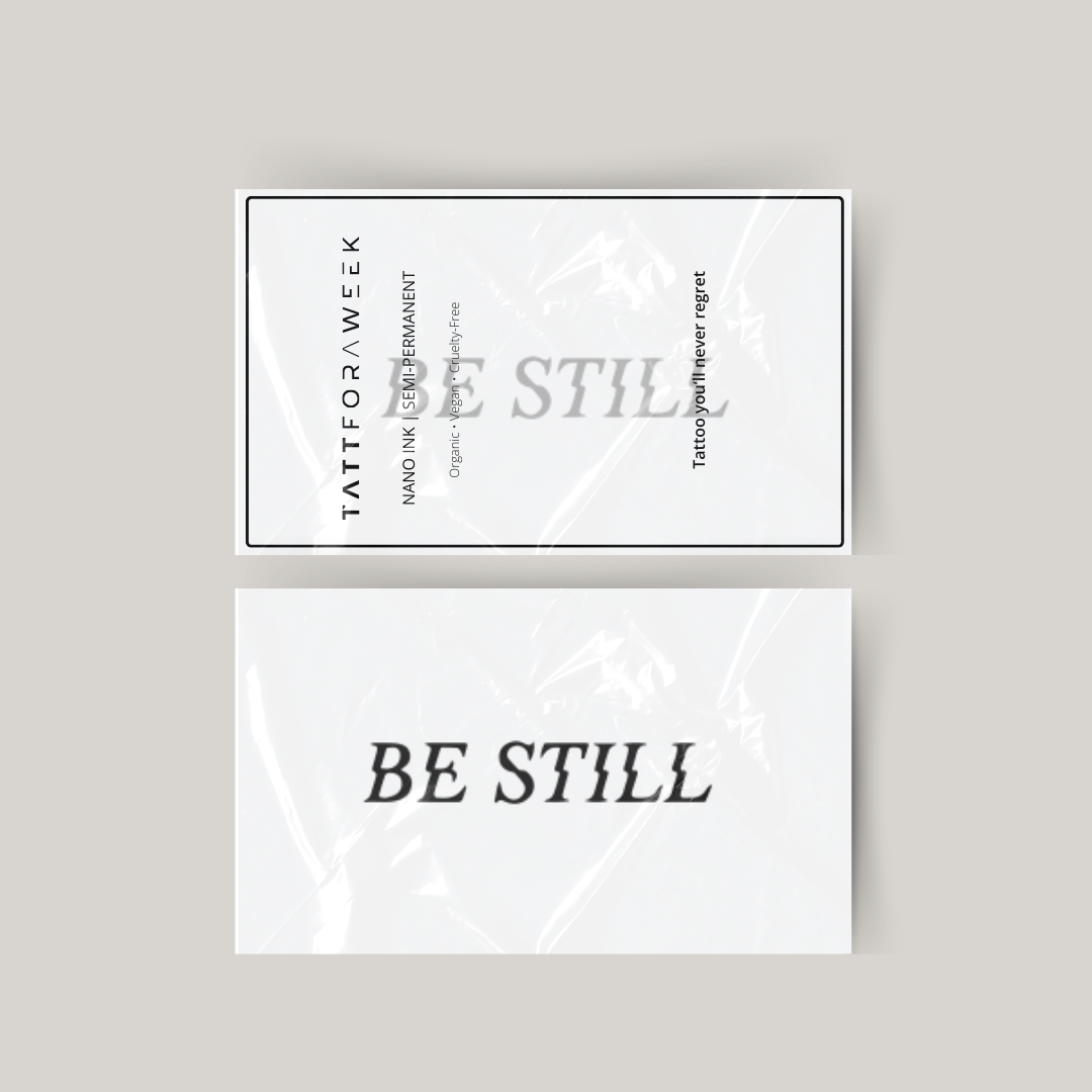 Tymczasowy tatuaż będzie nieruchomy