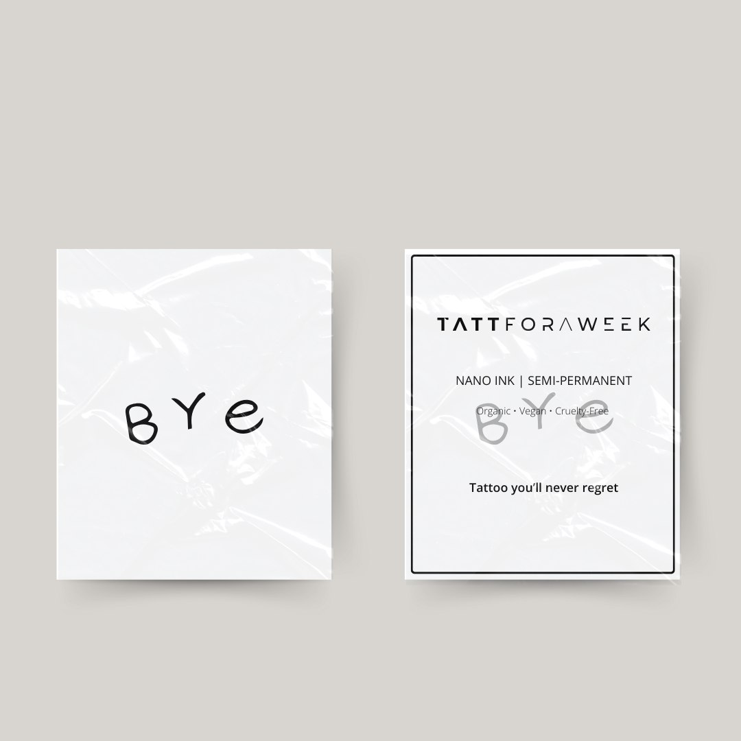 Tymczasowy tatuaż bye