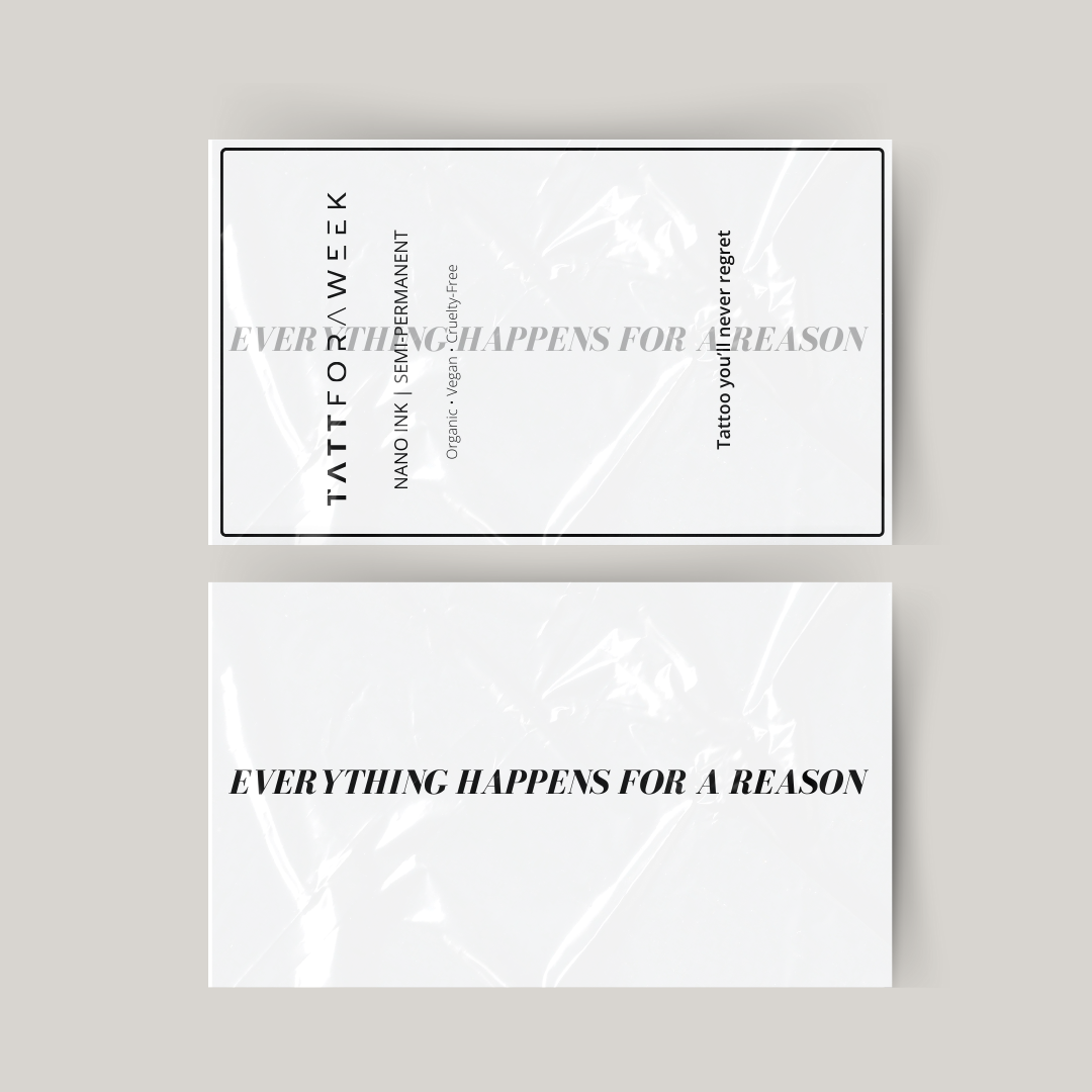 Tymczasowy tatuaż wszystko dzieje się z jakiegoś powodu