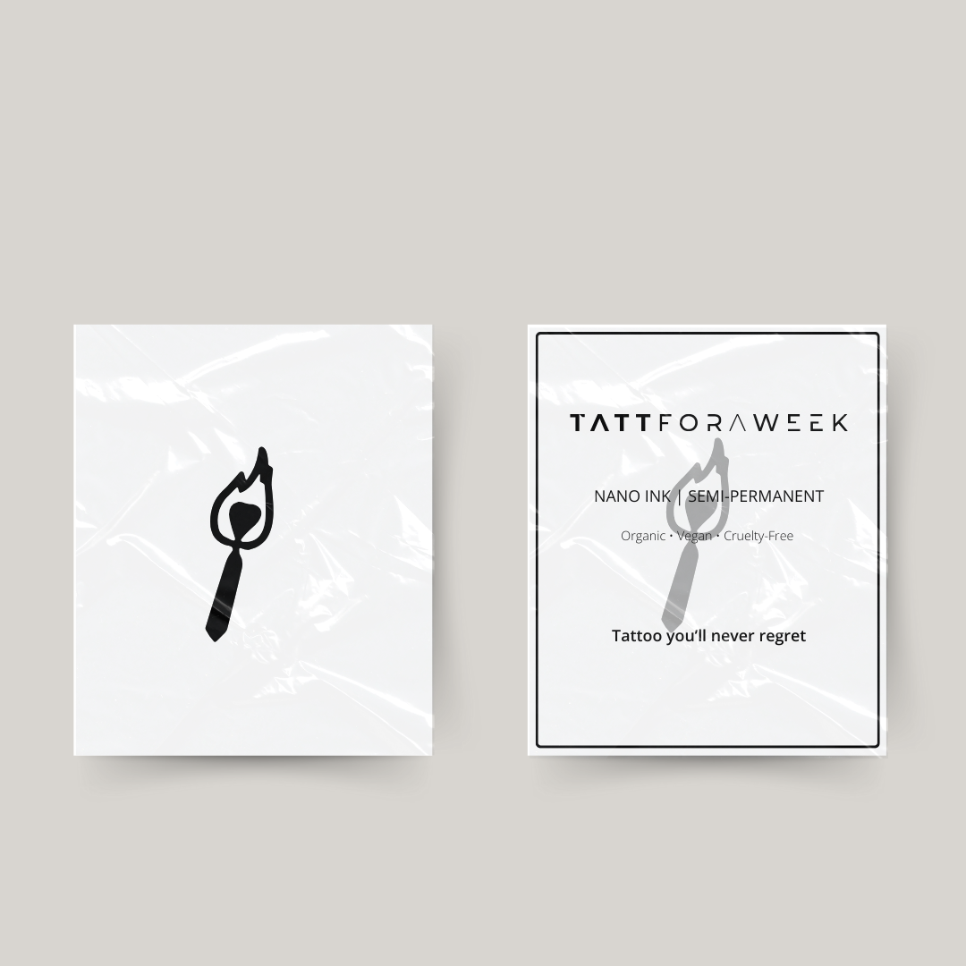 Tymczasowy tatuaż ognista miłość