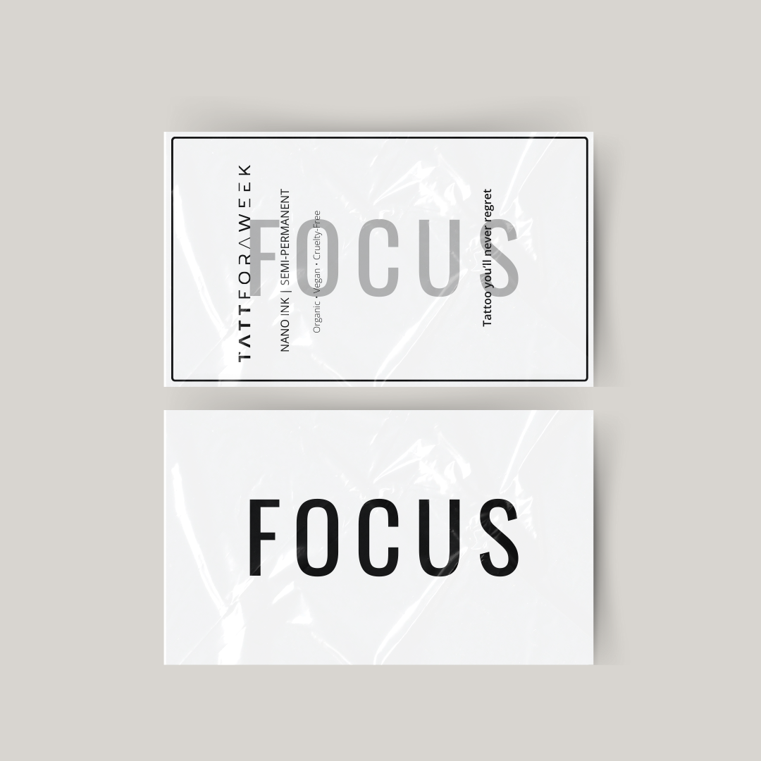 Tymczasowe skupienie na tatuażu