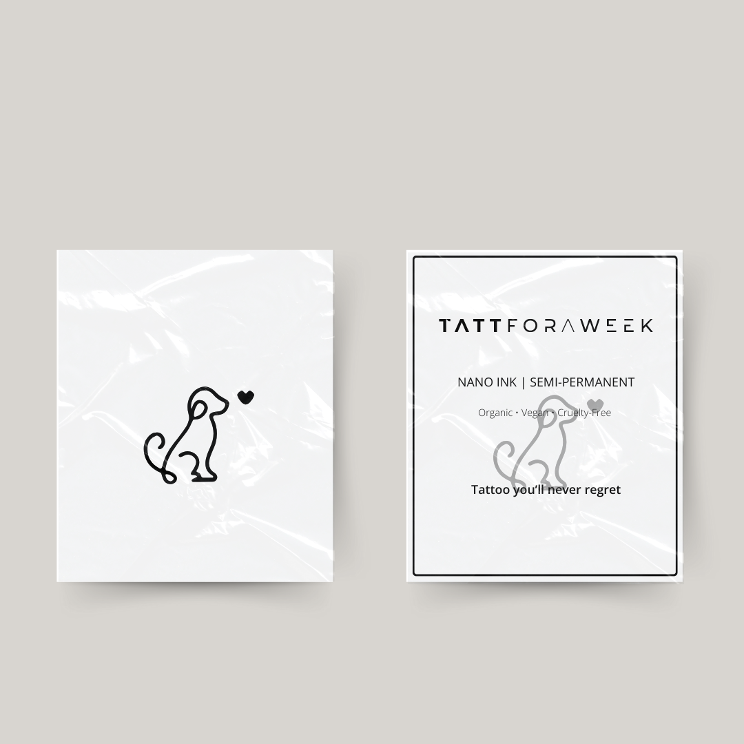 Tymczasowy tatuaż miłość do psów