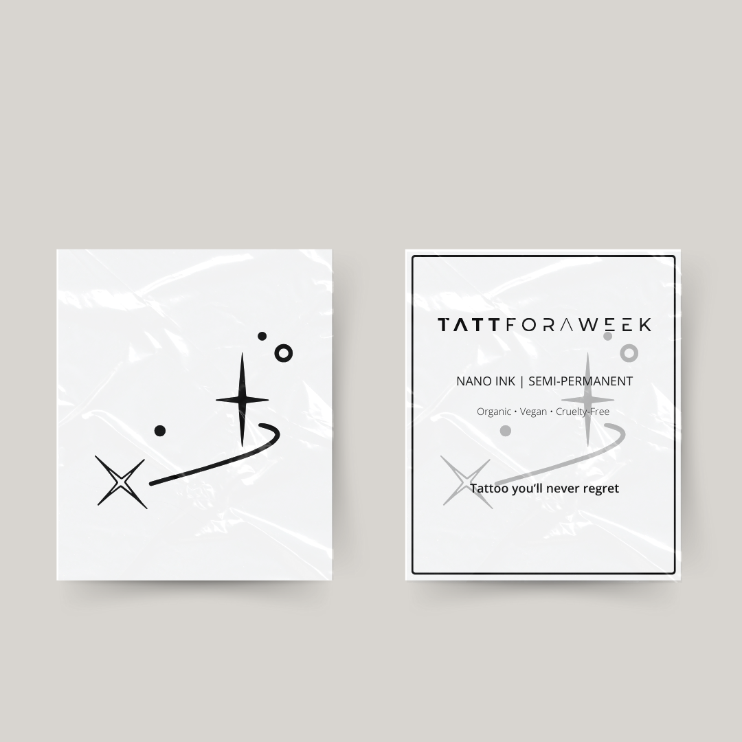 Tymczasowy tatuaż lew gwiazdy