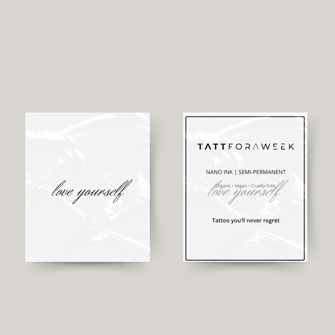 Tymczasowy tatuaż kochaj siebie