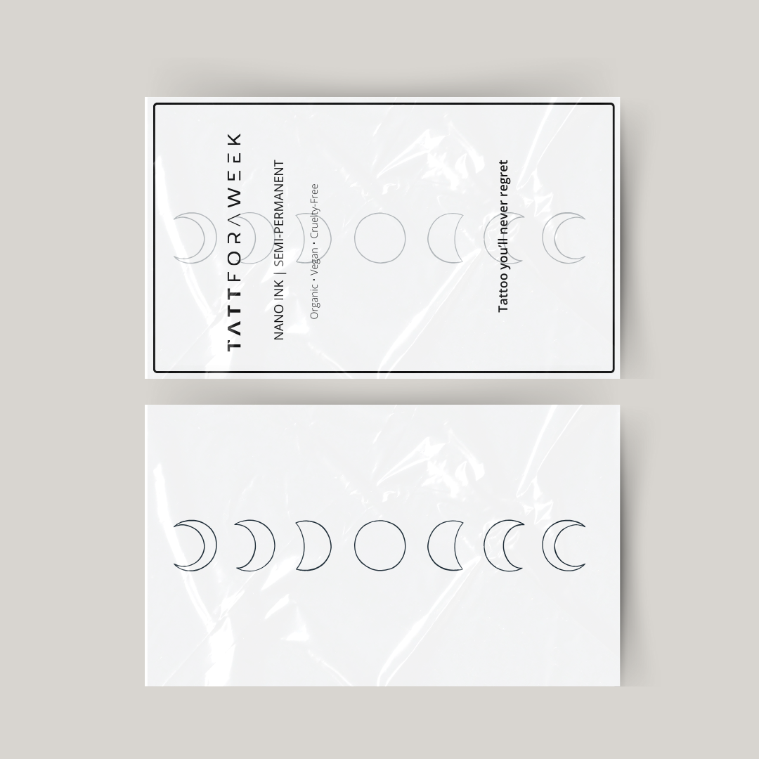 Tymczasowy tatuaż fazy księżyca