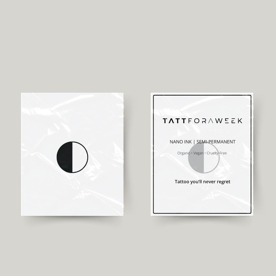 Tymczasowy tatuaż fazy księżyca IIIII