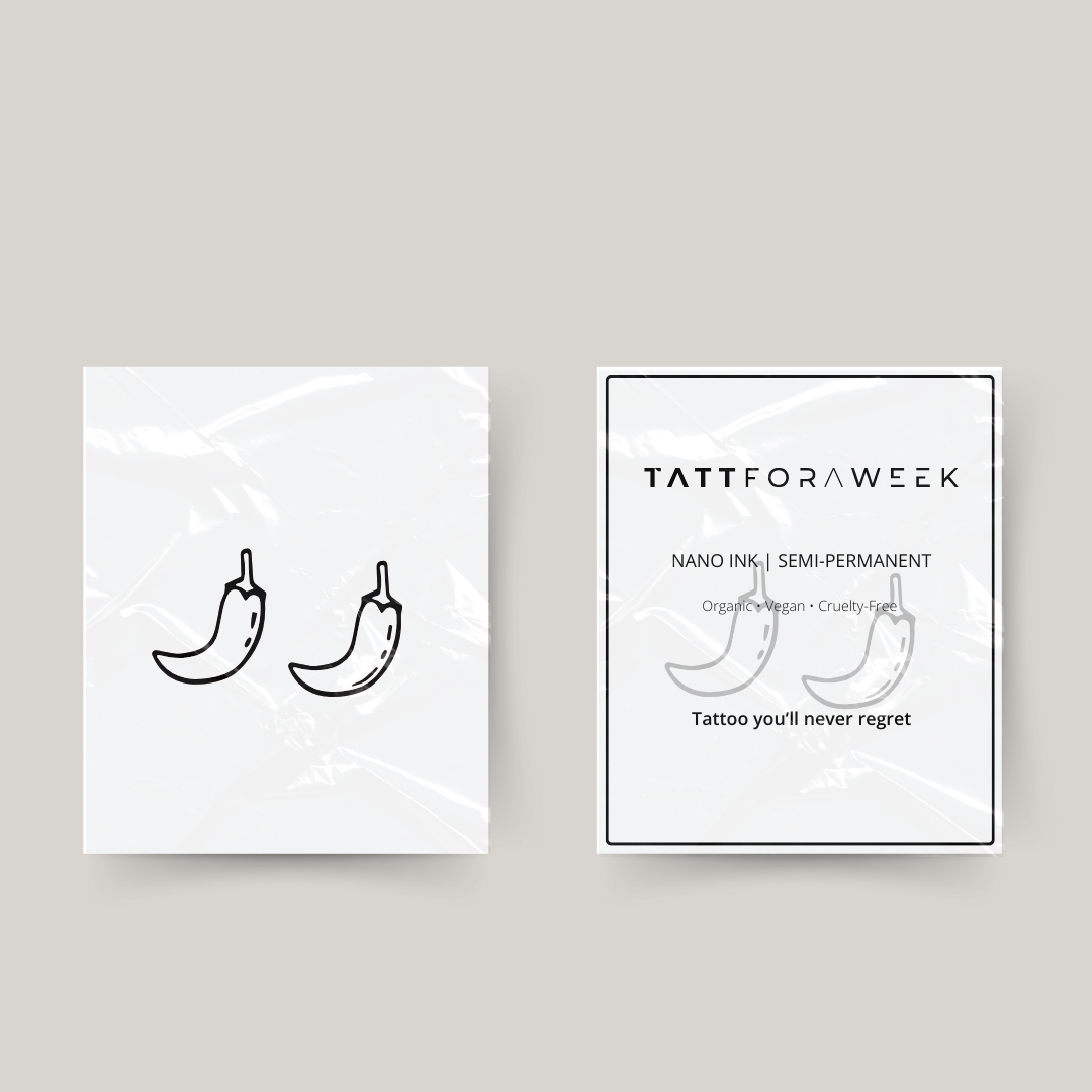 Tymczasowy tatuaż z papryczkami