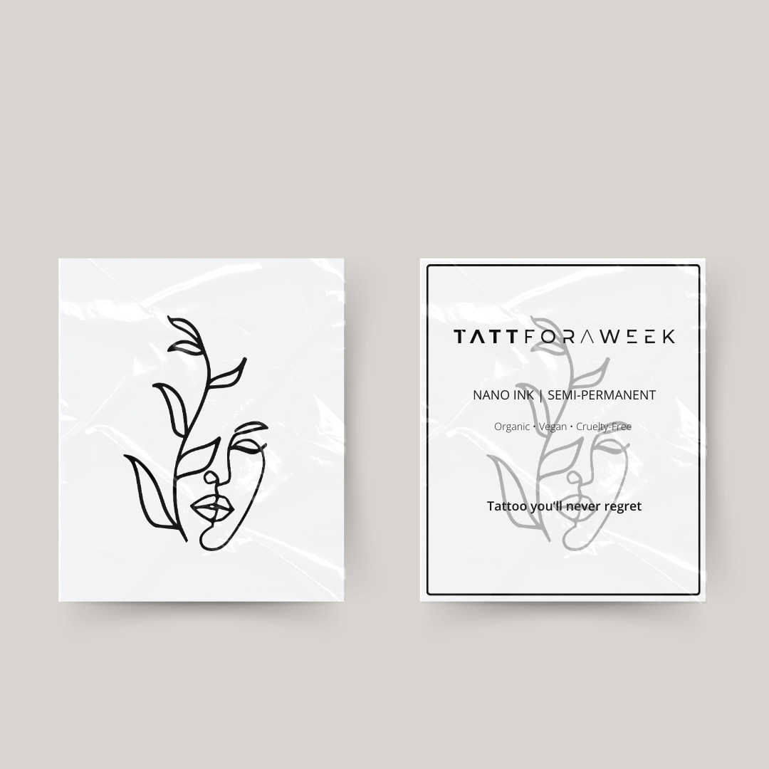 Tymczasowy tatuaż człowiek i natura