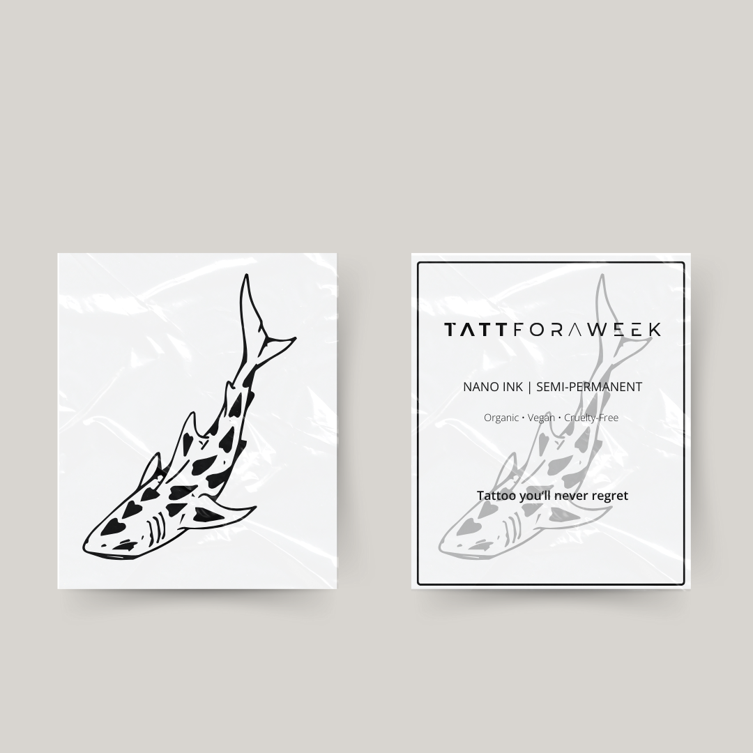 Tymczasowy tatuaż rekin