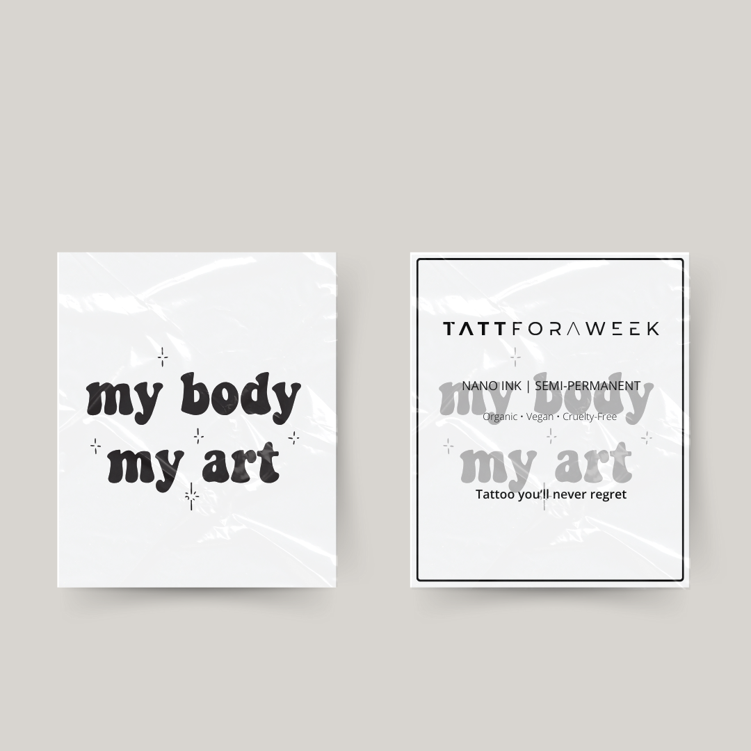 Tymczasowy tatuaż moje ciało moja sztuka