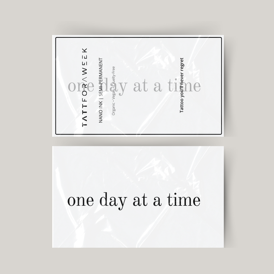 Tymczasowy tatuaż jeden dzień na raz