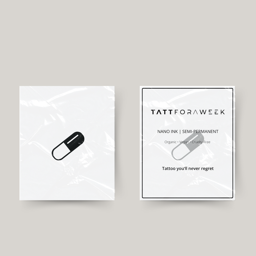 Tymczasowy tatuaż w formie tabletki