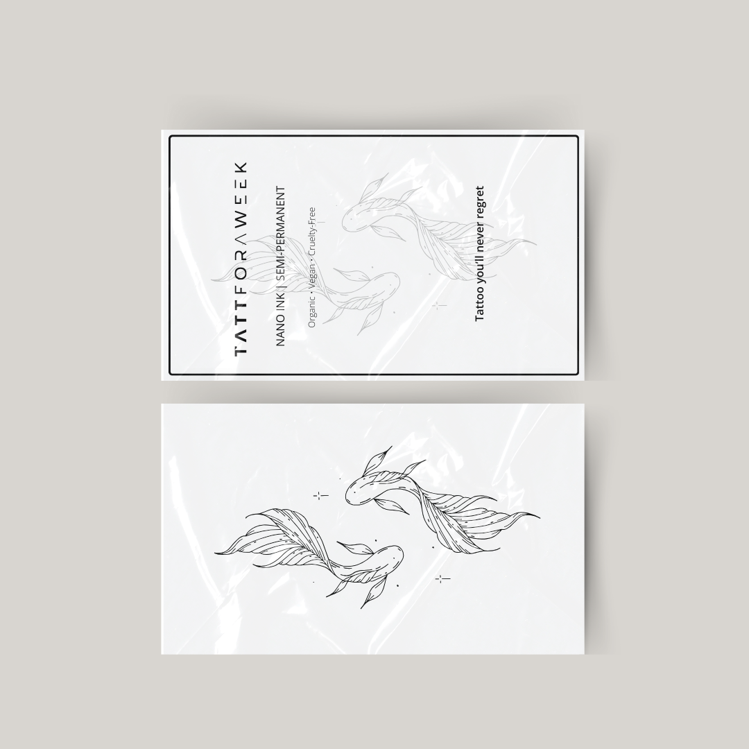 Tymczasowy tatuaż ozdobne ryby