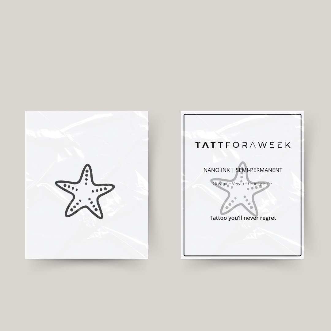 Tymczasowy tatuaż mała rozgwiazda