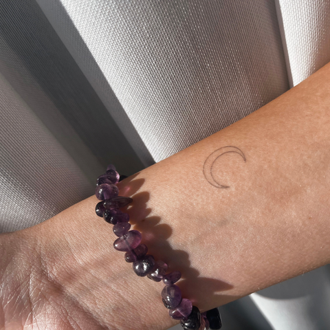 Tymczasowy tatuaż księżyc