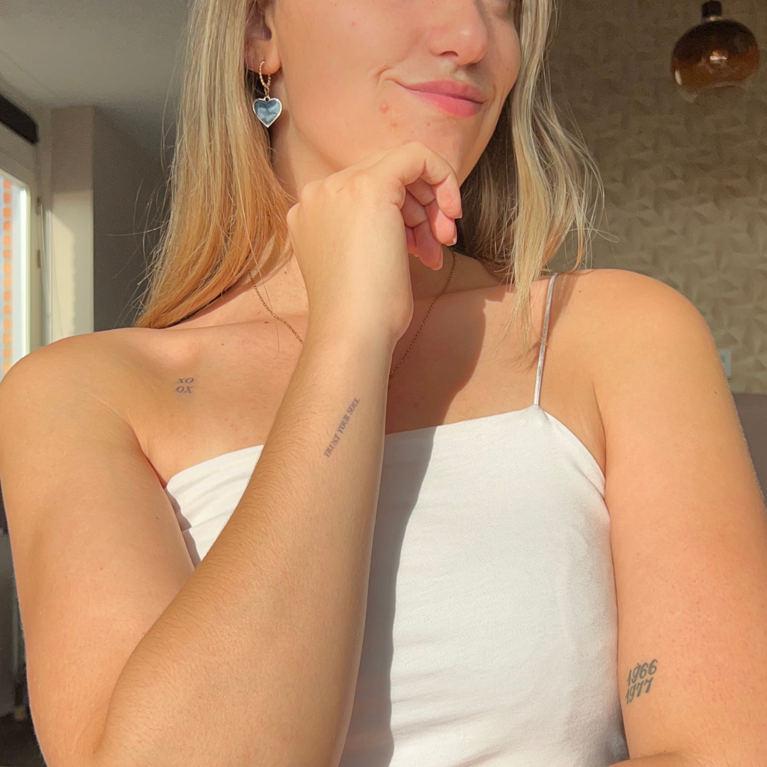 Tymczasowy tatuaż xo xo