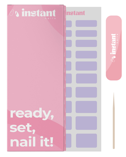 Naklejki na paznokcie miękki liliowy