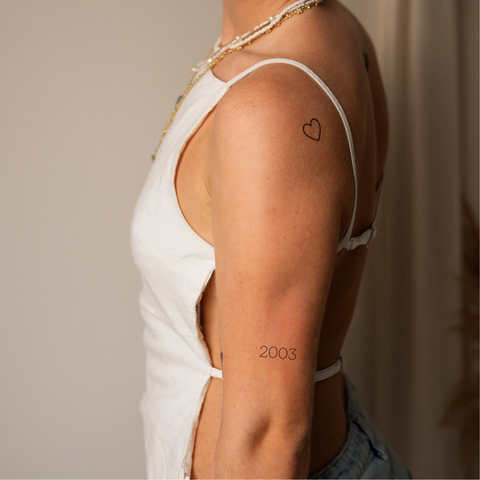 Tatuaż z datą urodzin