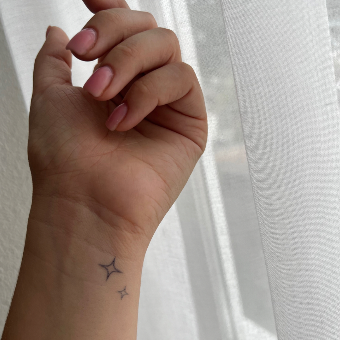 Tymczasowy blask tatuażu