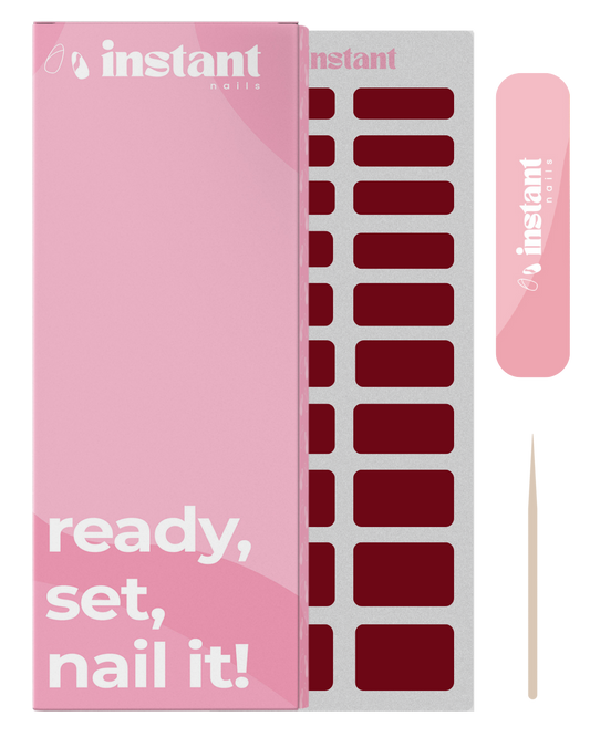 Naklejki na paznokcie ciemna wiśnia