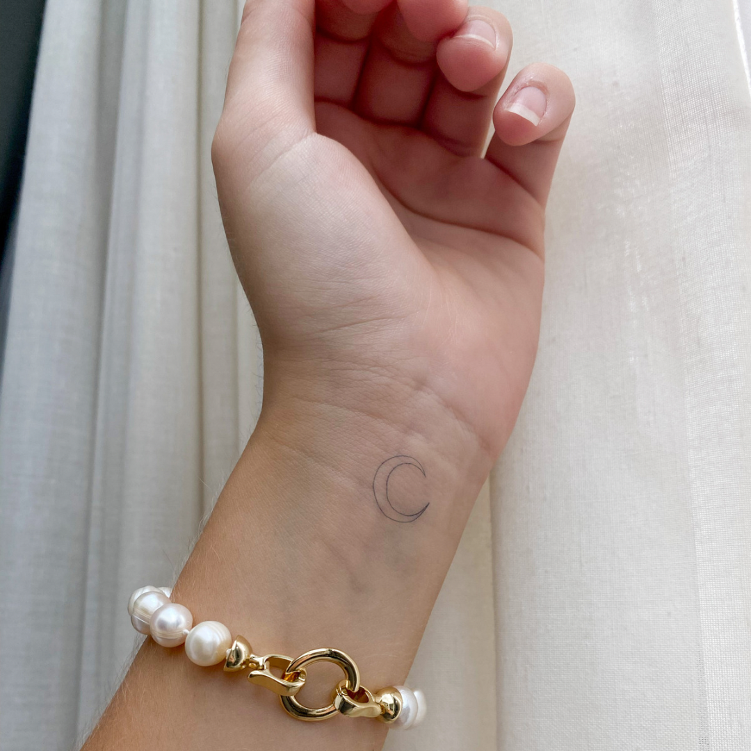 Tymczasowy tatuaż księżyc