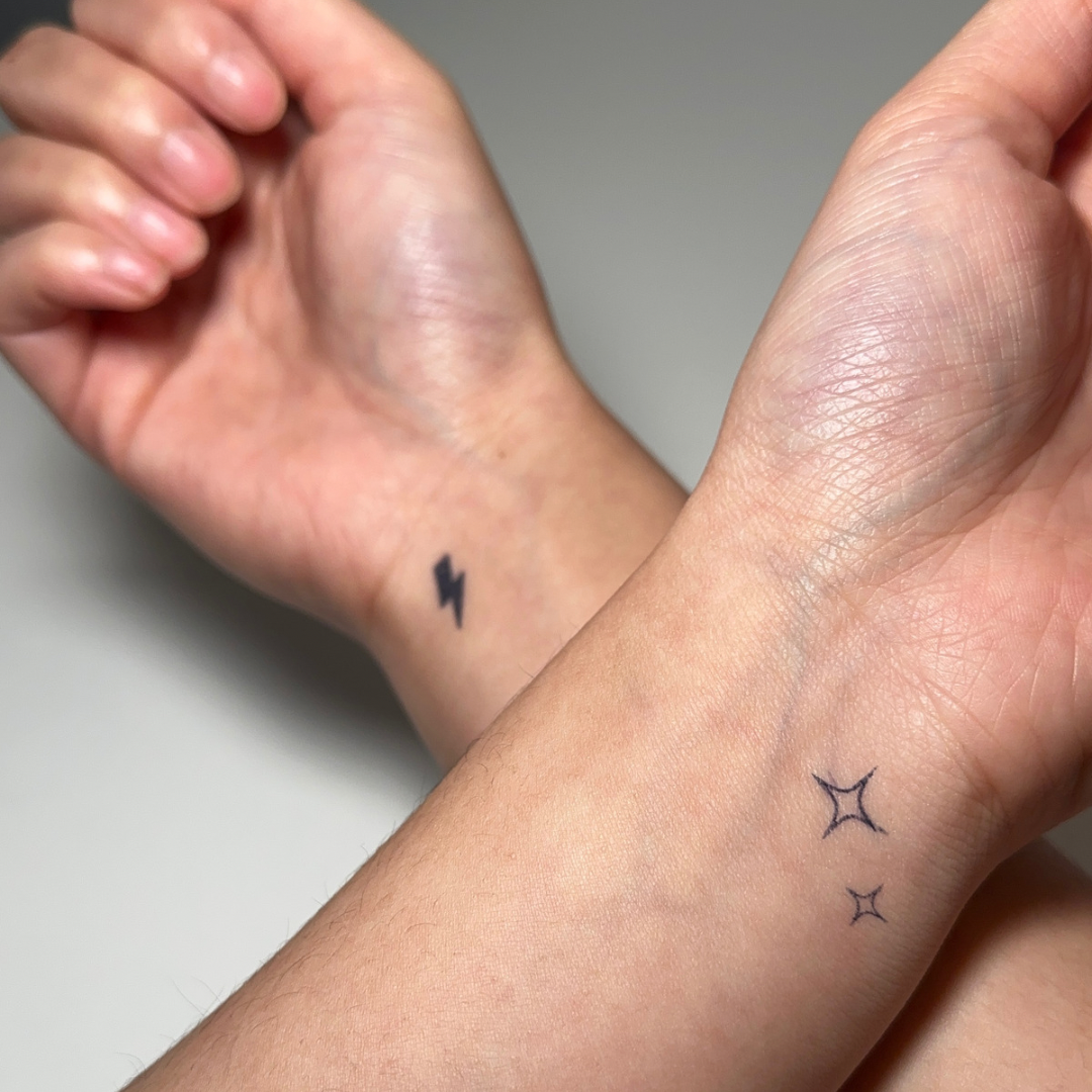 Tymczasowy blask tatuażu