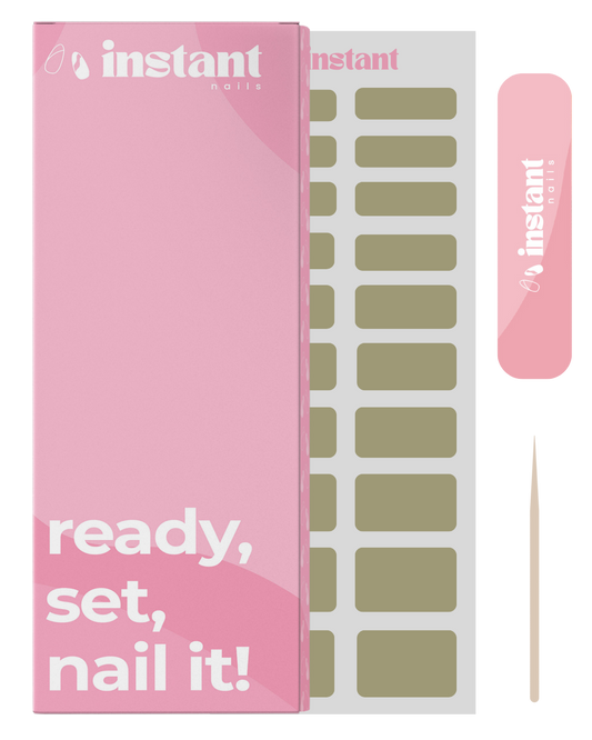 Naklejki na paznokcie matcha zielone