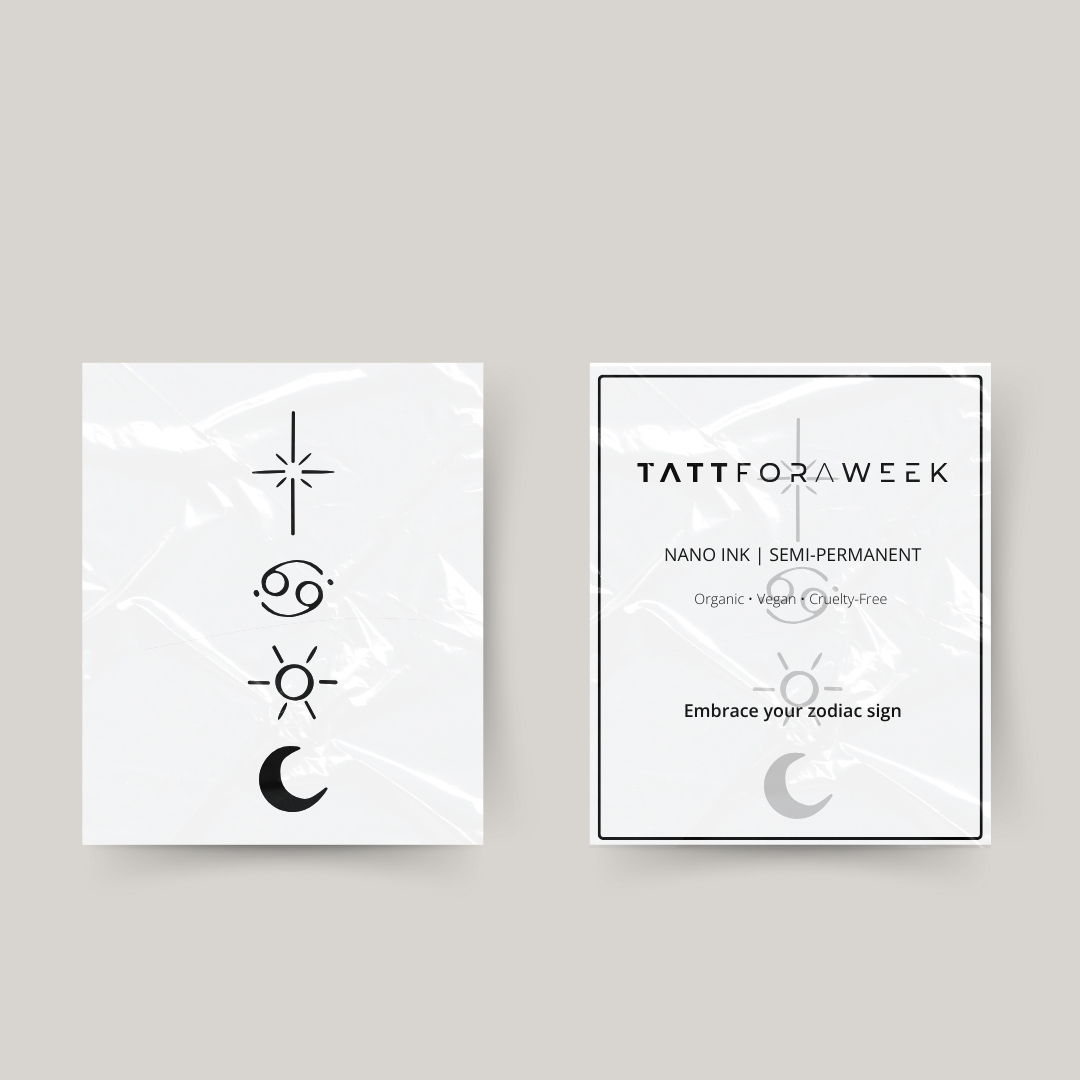 Tijdelijke tattoo Cancer universum