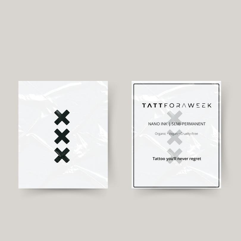 Tymczasowy tatuaż amsterdamskie krzyże