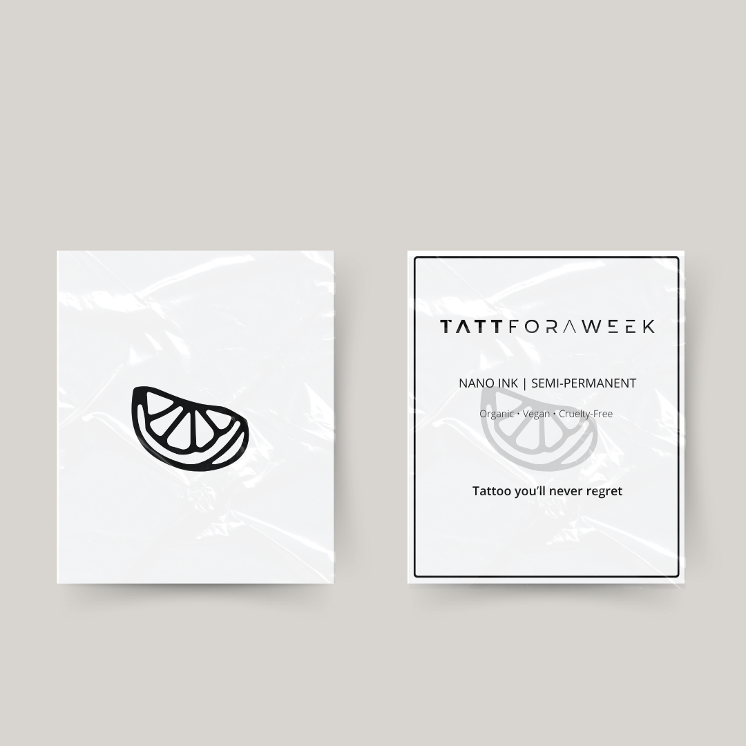 Tymczasowy tatuaż plasterek cytryny