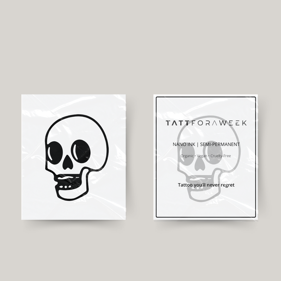 Tymczasowy tatuaż czaszka