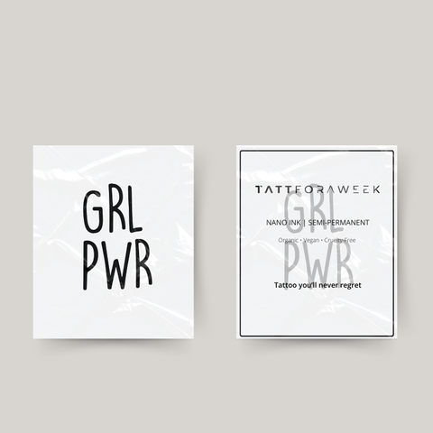Tymczasowy tatuaż girlpower