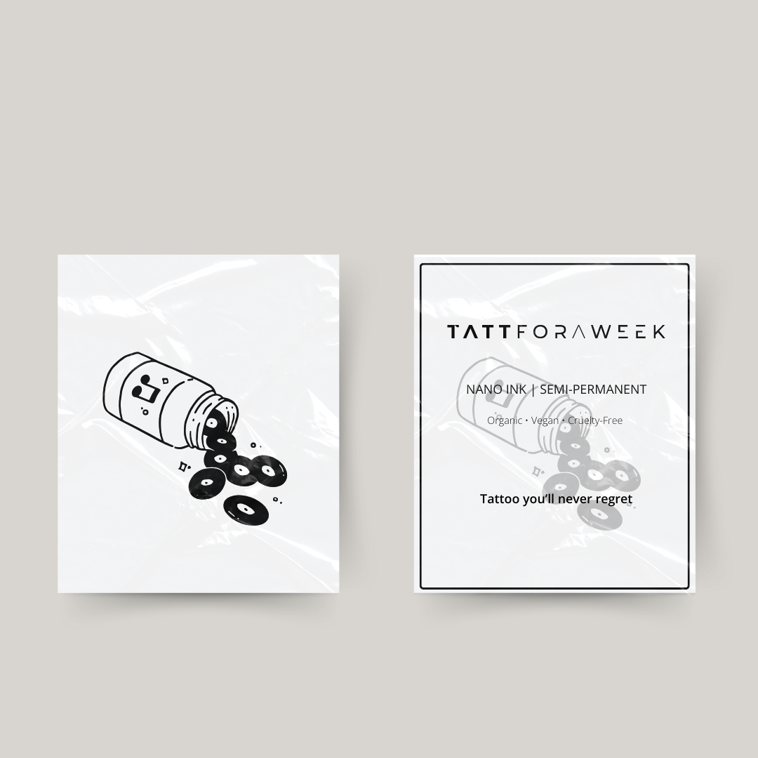 Tymczasowy tatuaż muzyka narkotyki