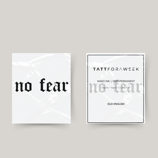 Tijdelijke tattoo no fear
