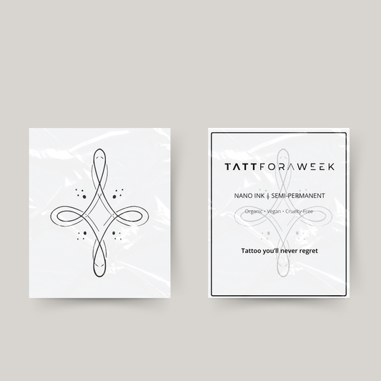 Tijdelijke tattoo oneindige knoop
