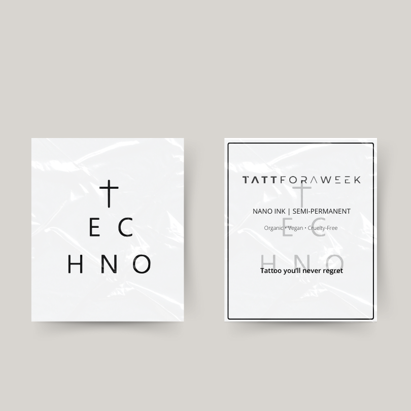 Tymczasowy tatuaż techno