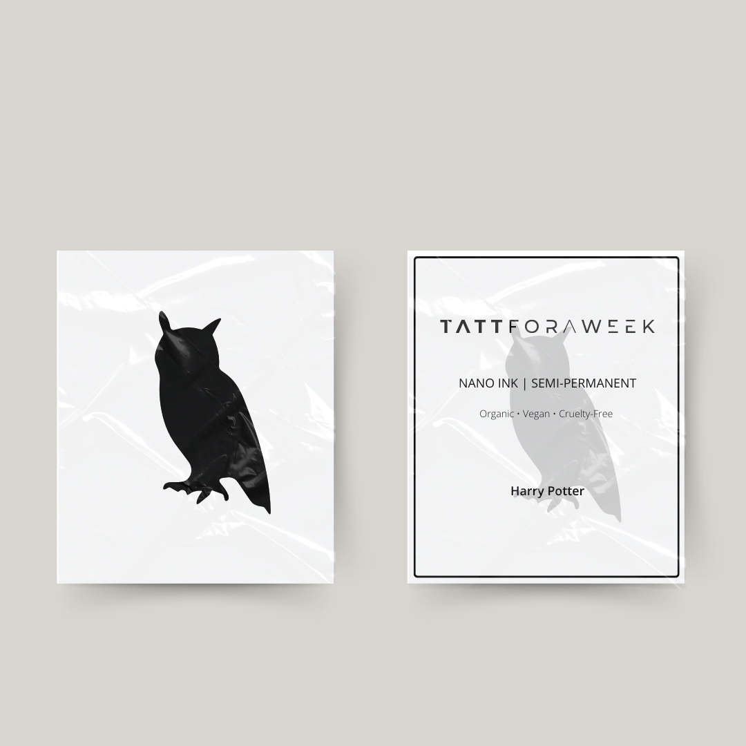 Tymczasowy tatuaż sowa Harry Potter