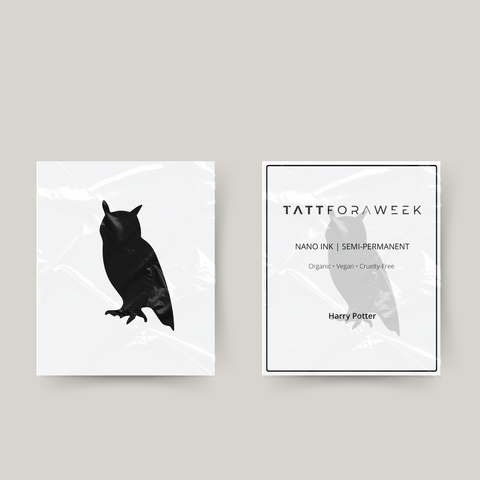 Tymczasowy tatuaż sowa Harry Potter