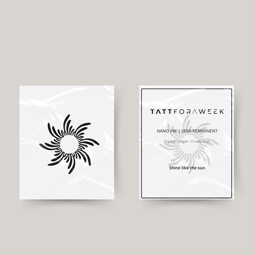 Tijdelijke tattoo zon III