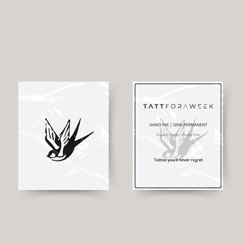 Tymczasowy tatuaż jaskółka