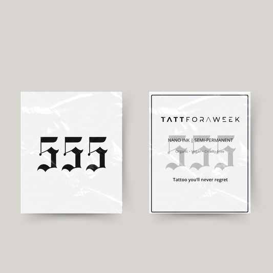 Tymczasowy tatuaż 555
