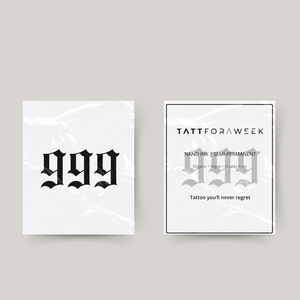 Tymczasowy tatuaż 999
