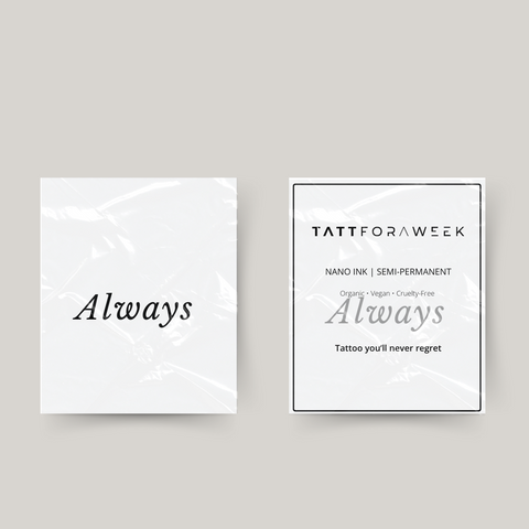 Tymczasowy tatuaż zawsze